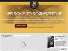 Tablet Screenshot of cornerstoneworld.org